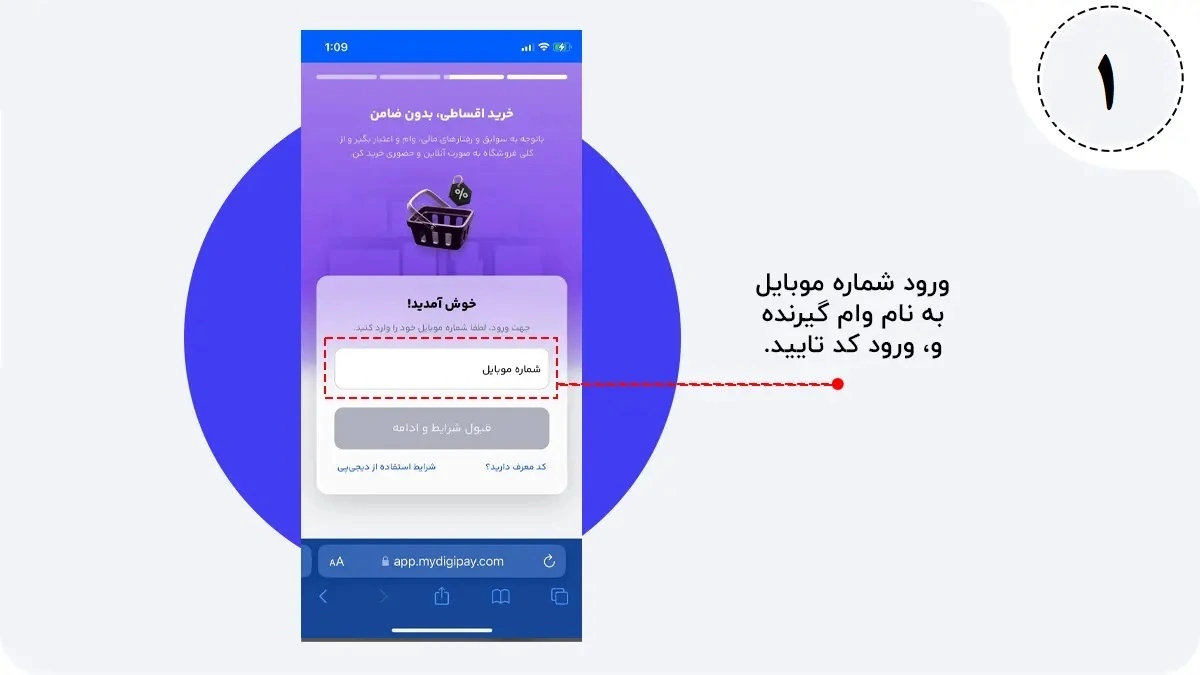 وارد کردن شماره تماس